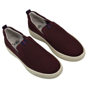 Sofft Frayda Womens Slip On Sneakers Burgundy Mesh Size 8.5M New $119